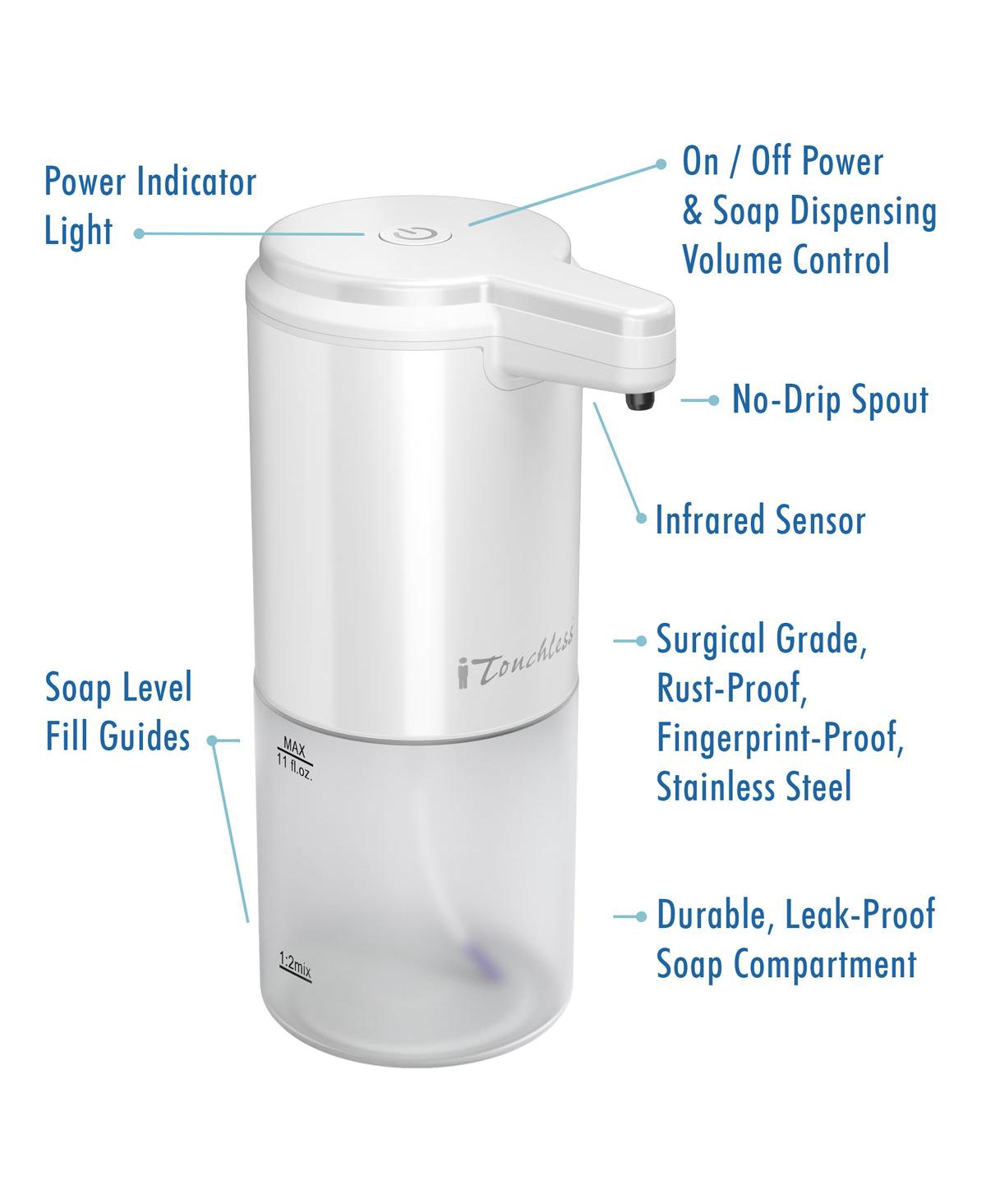 iTouchless Ultraclean Stainless Steel Sensor Foam Soap Dispenser 11
