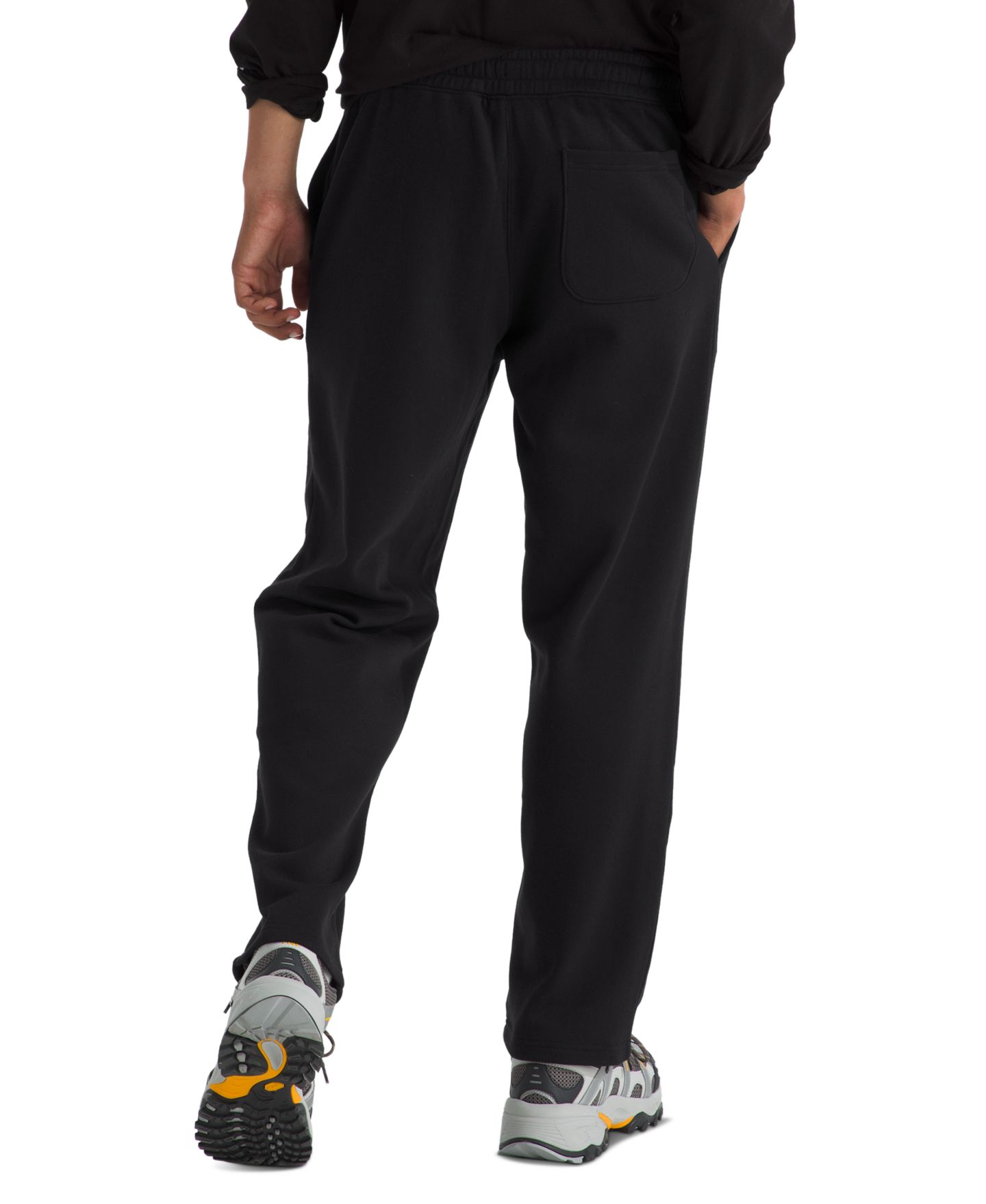 Мужские брюки The North Face Evolution Straight-Leg Sweatpants, цвет: Чёрный / Белый — фото 2