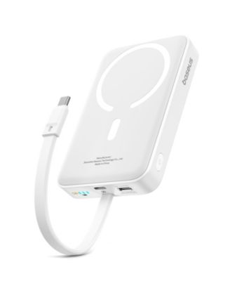 10000mAh Magnetic Power Bank 30W MagSafe Portable Charger, Yellow