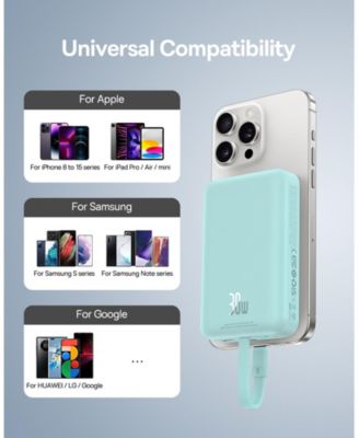 10000mAh Magnetic Power Bank 30W MagSafe Portable Charger