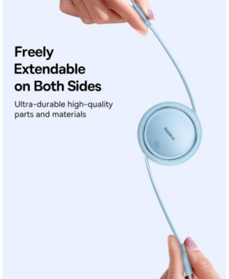 Free2Draw Mini Retractable Charging Cable Type-C to Type-C 100W 1m Nebula Purple