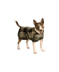 L Black & White Dog Blanket Coat