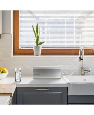 Portable Alkaline Mineral 90 GPD Countertop Reverse Osmosis Water Systems for Drinking Water, With Case