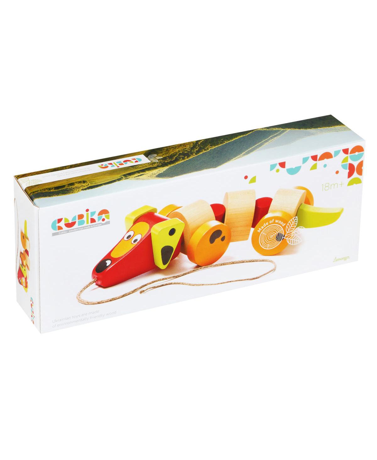 Cubika Wise Elk/Cubika Wooden Push&Pull Toy - Sausage Dog - Assorted Pre-pack (See Table 9