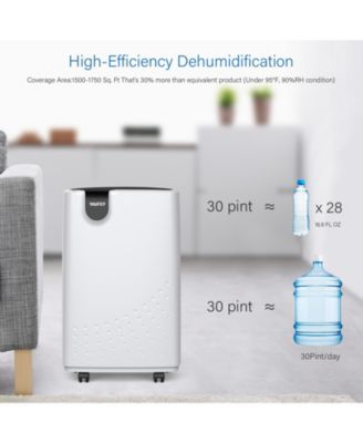 Yaufey 2500 Sq. Ft Portable Dehumidifiers for Home/Basements, with Drain hose