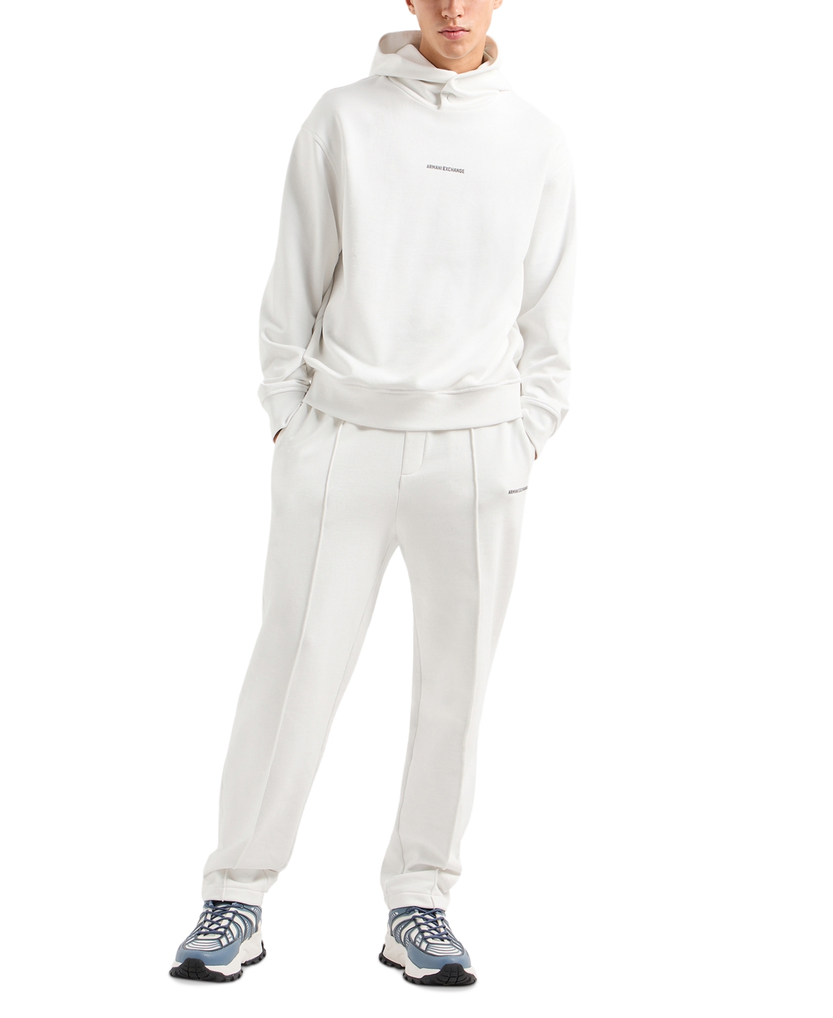 A|X Armani Exchange Men's All-Cotton Pleated Trousers