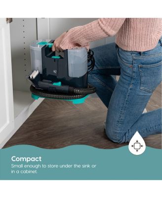 USA Hydro Clean High-Power 33.8 oz Chemical-Free Spot Cleaner Machine for Carpet and Upholstery, Lightweight Portable Fabric, Black/Teal