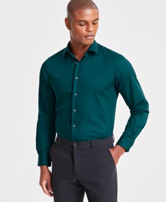 Alfani - Men's Slim-Fit Solid Dress Shirt