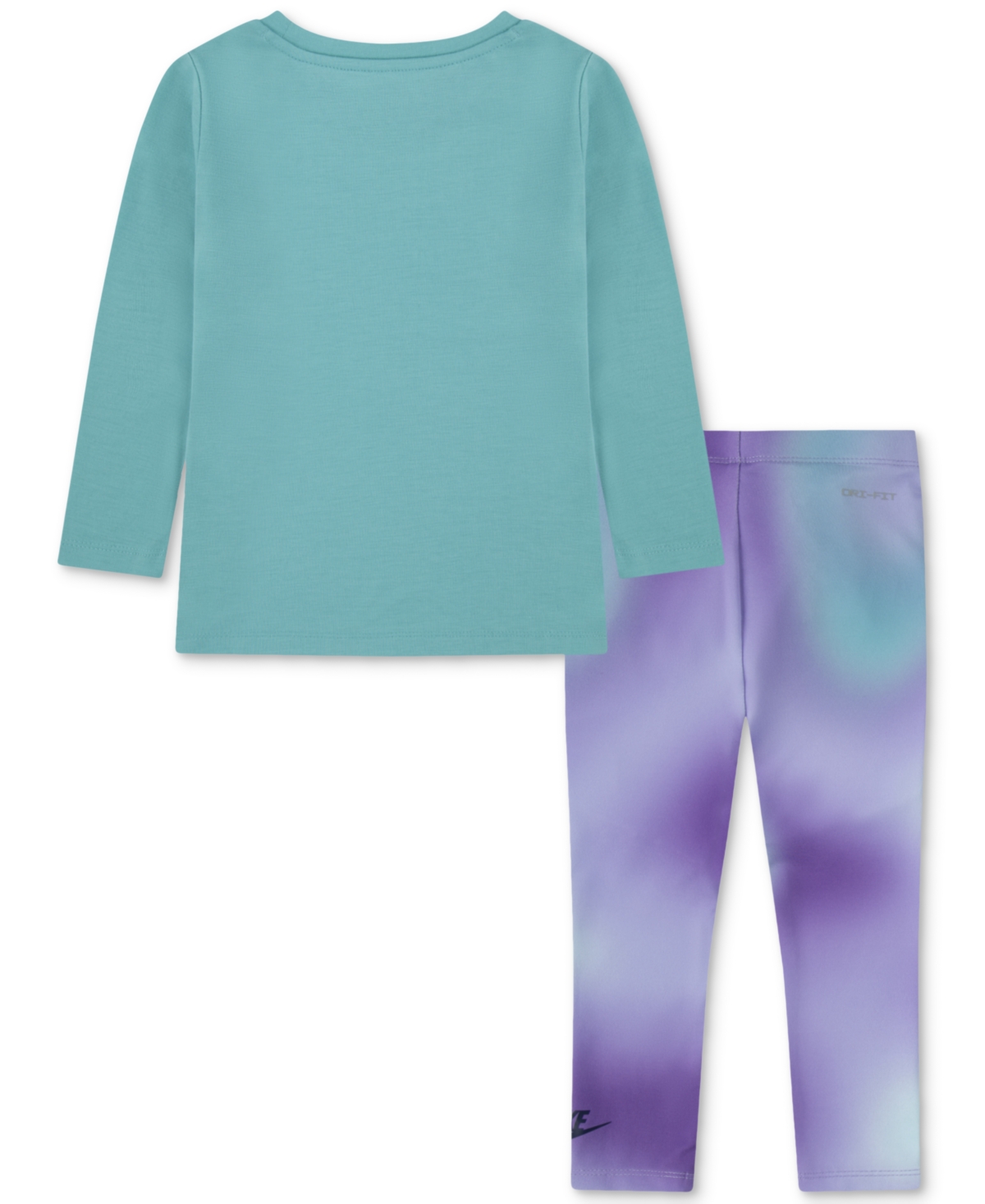 Nike Toddler Girls Long-Sleeve Logo T-Shirt & Printed Leggings, 2 Piece Set - Pb7black R