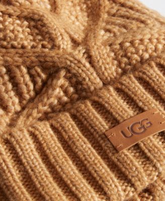 Cable Knit Pom Beanie