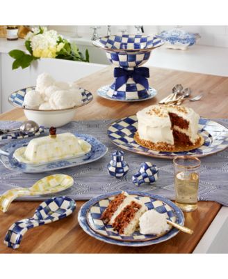 Royal Check Salt & Pepper Shakers