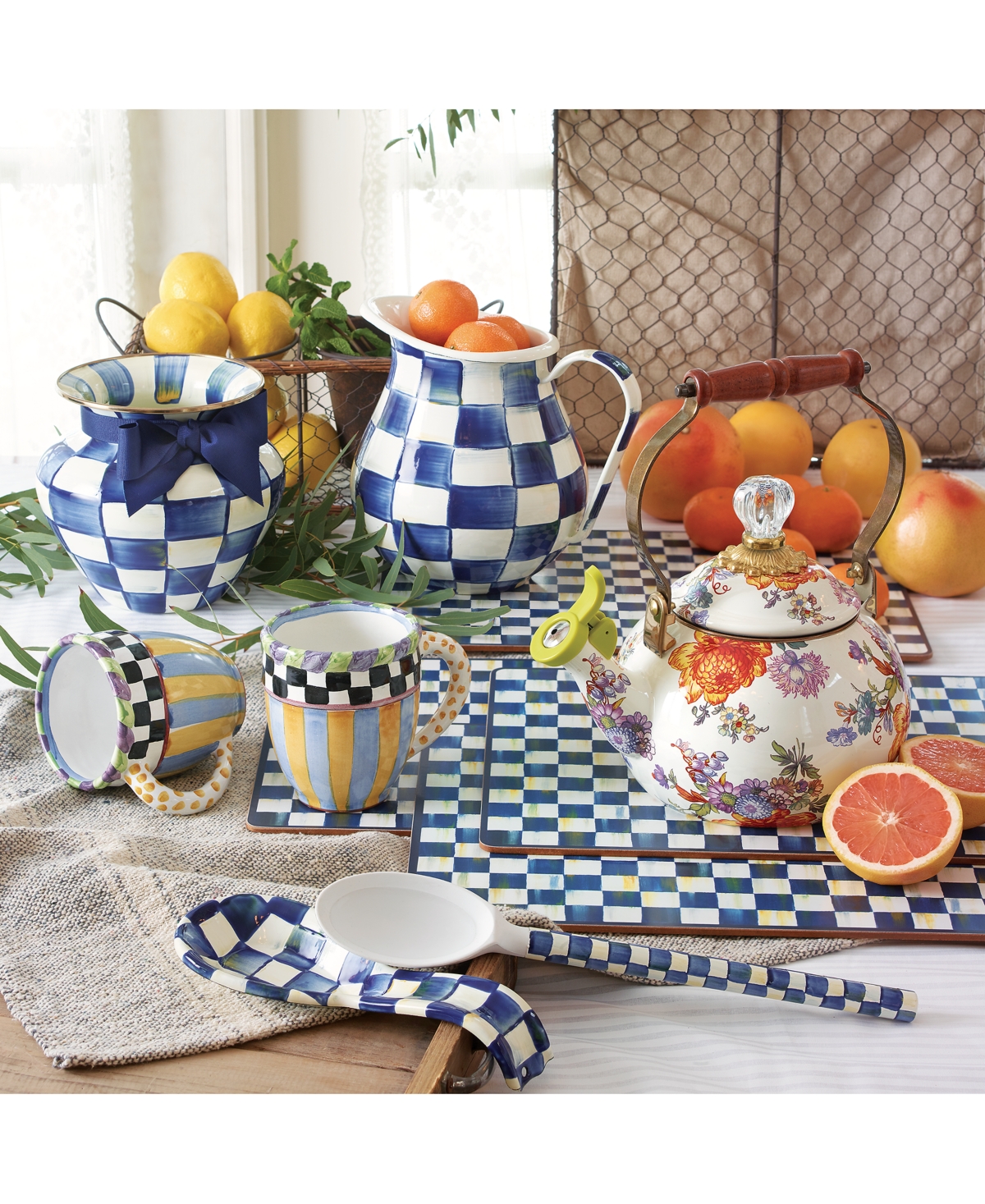 Mackenzie-childs Royal Check Spoon Rest In No Color