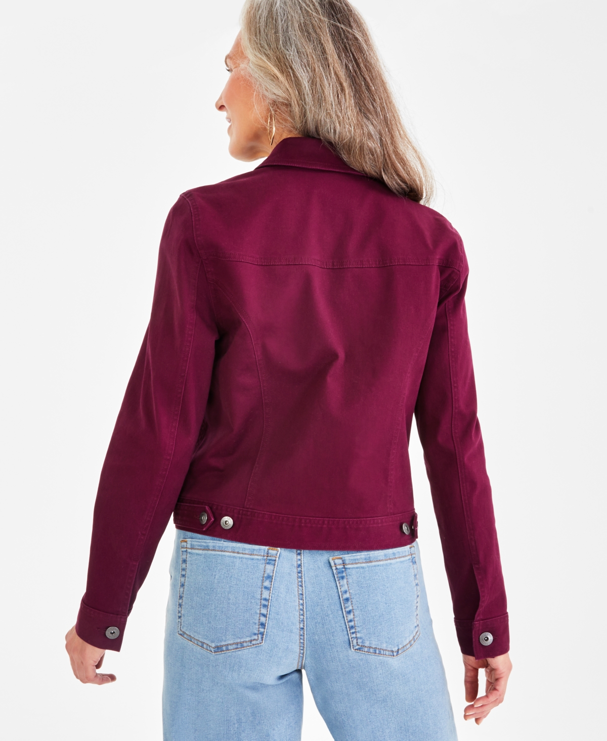 Style & Co Petite Classic Denim Jacket, Created for Macy's
