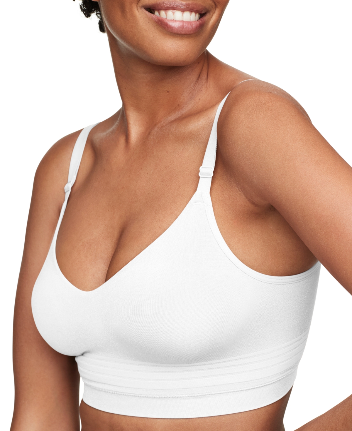 Warner's Women's Easy Does It Seamless Longline Bra Rm5501a In White