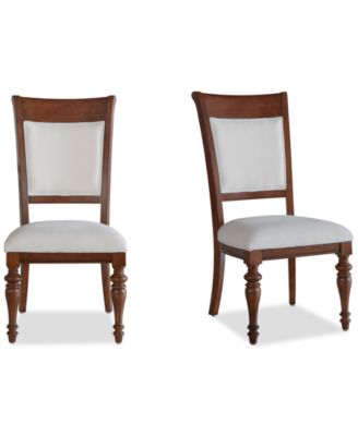Daria 2-Pc. Upholstered Back Side Chair Set, Created for Macy's