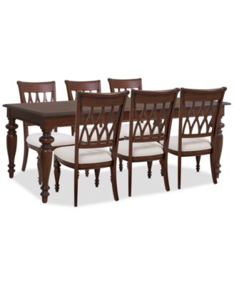 Daria 7-Pc. Dining Set (Rectangular Table & 6 Side Chairs), Created for Macy's