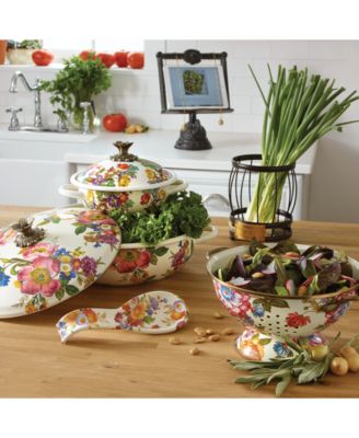 White Flower Market Spoon Rest