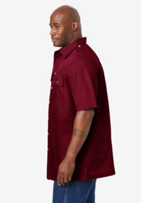 Big & Tall by KingSize Short-Sleeve Pilot Shirt