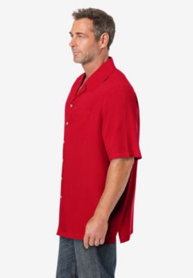 Big & Tall KS Island Solid Camp Shirt
