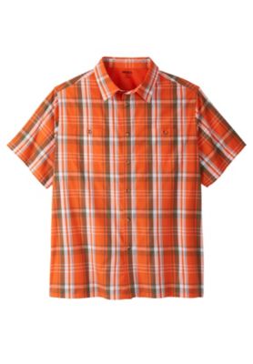 Tall Plaid Wrinkle-Resistant Short Sleeve Button Down