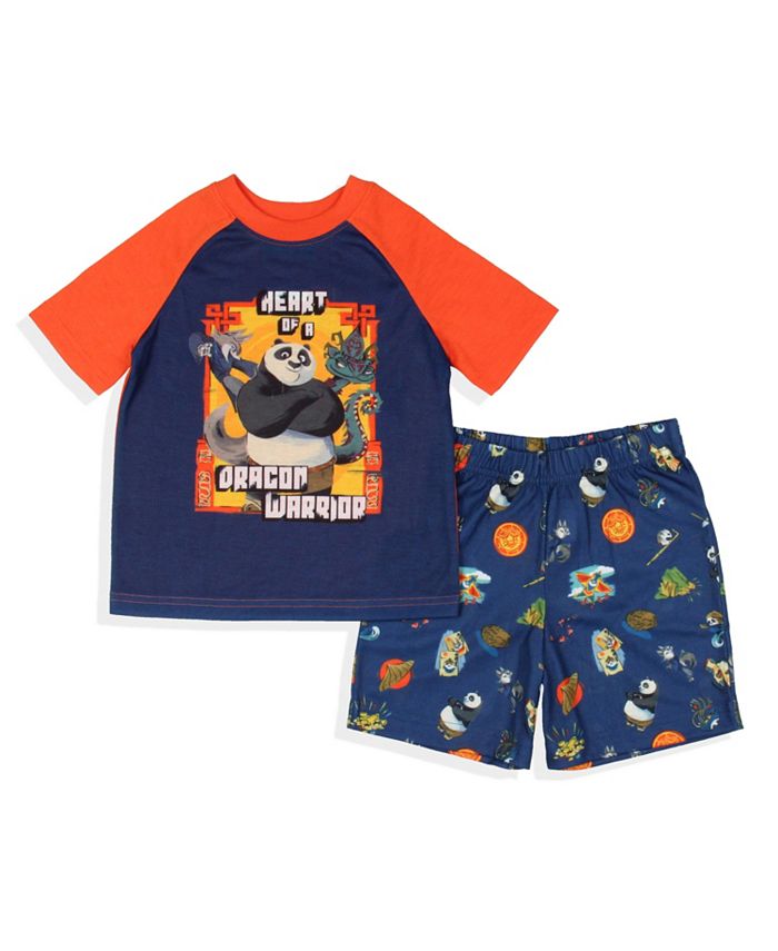 Kung Fu Panda Toddler Boys 4 Heart Of A Grand Warrior Sleep Pajama Set