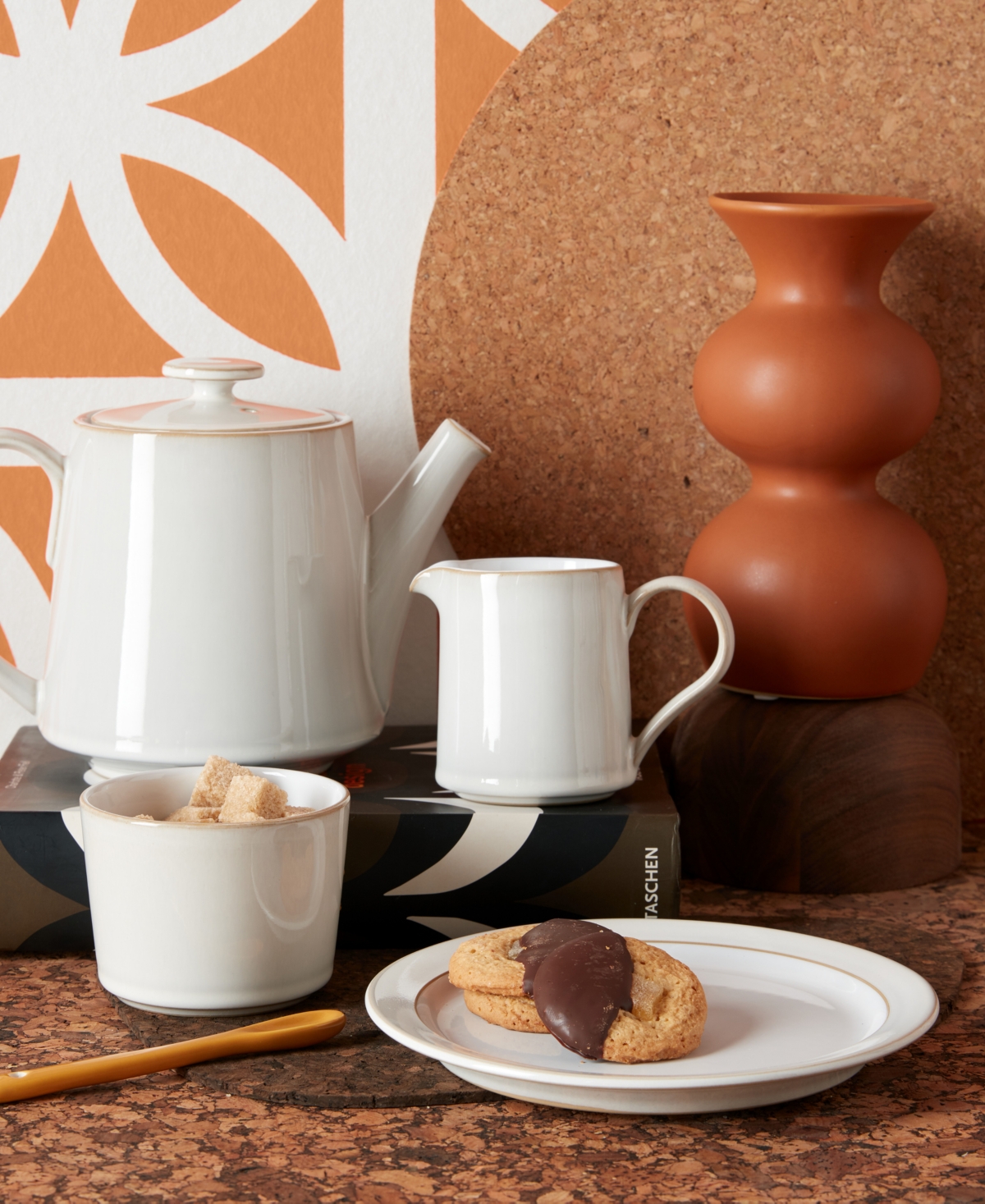 Denby Natural Canvas Small Plate In White,natu