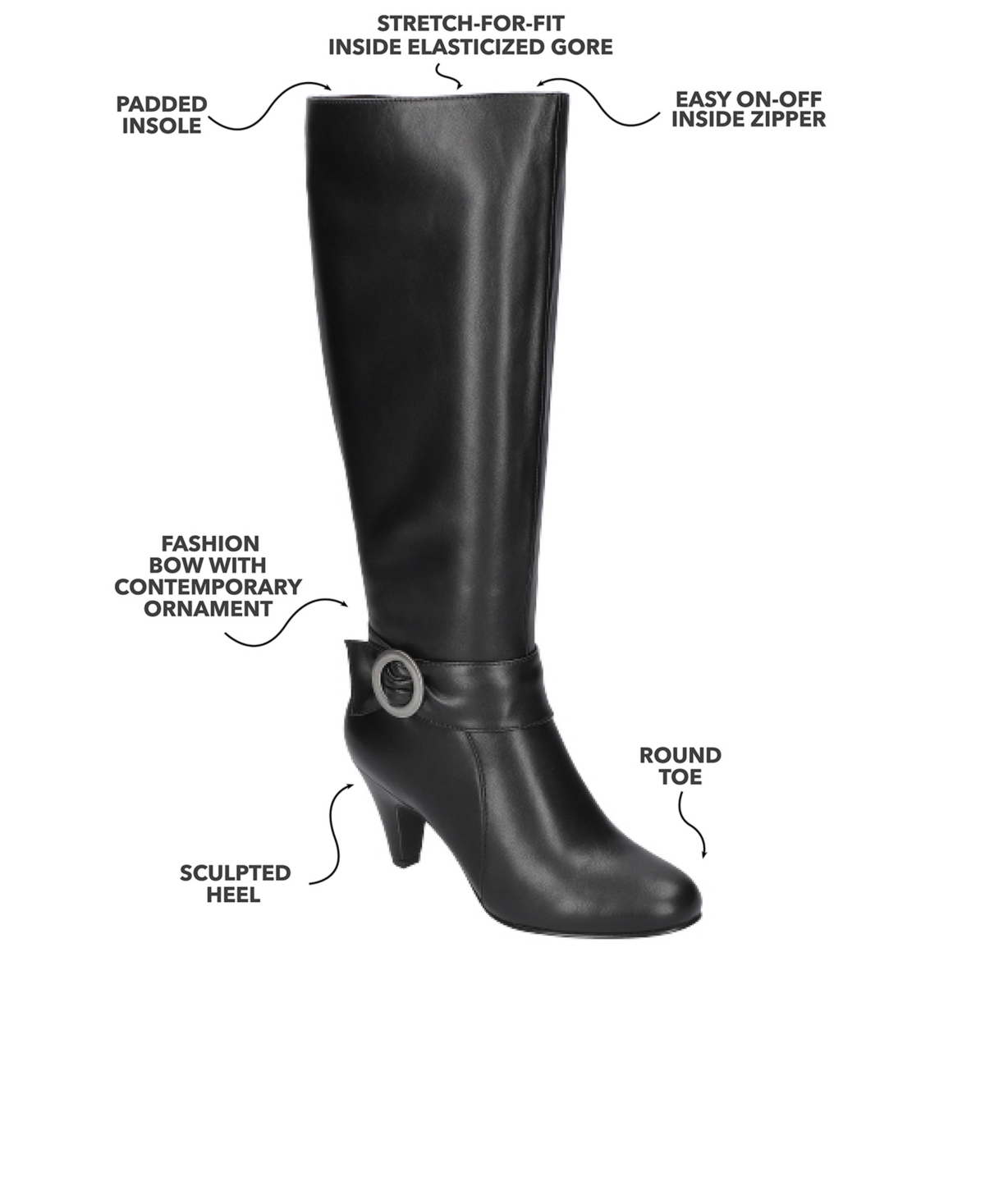 Bella Vita Rima Plus Knee High Boot In Navy Suede