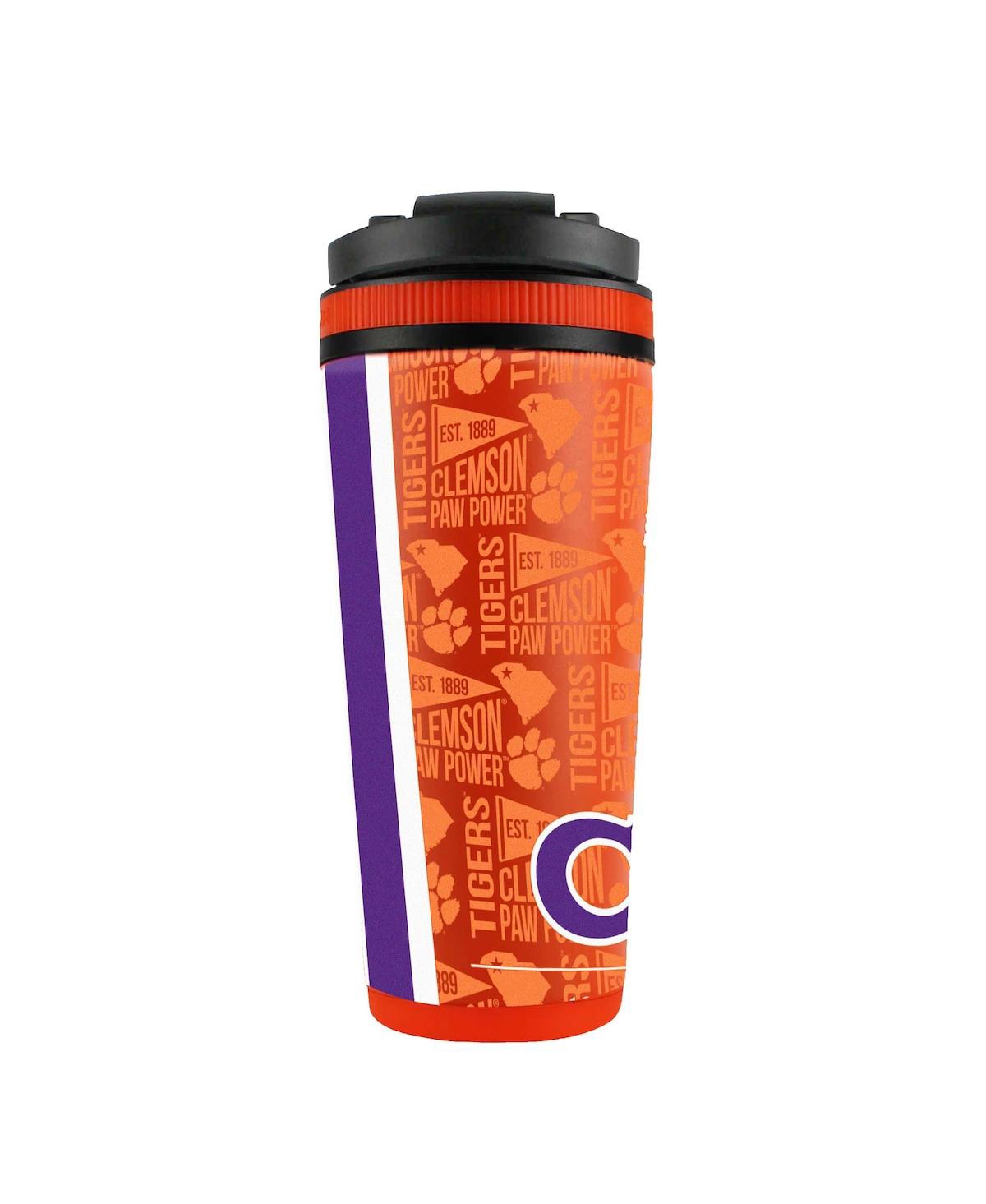 Wincraft Clemson Tigers 26oz. 4d Stainless Steel Ice Shaker Bottle In No Color