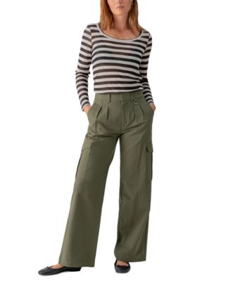 Sanctuary - Women's Frankie Wide-Leg Pleated Cargo Pants