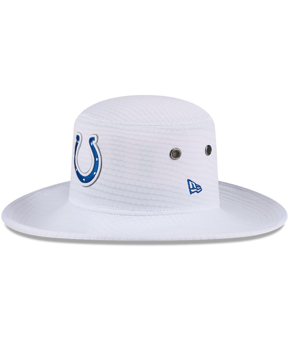 NEW ERA MEN'S WHITE INDIANAPOLIS COLTS 2024 NFL TRAINING CAMP PANAMA BUCKET HAT 