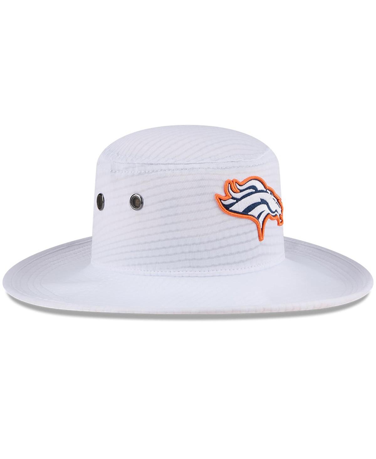 New Era Men's White Denver Broncos 2024 Nfl Training Camp Panama Bucket Hat In White