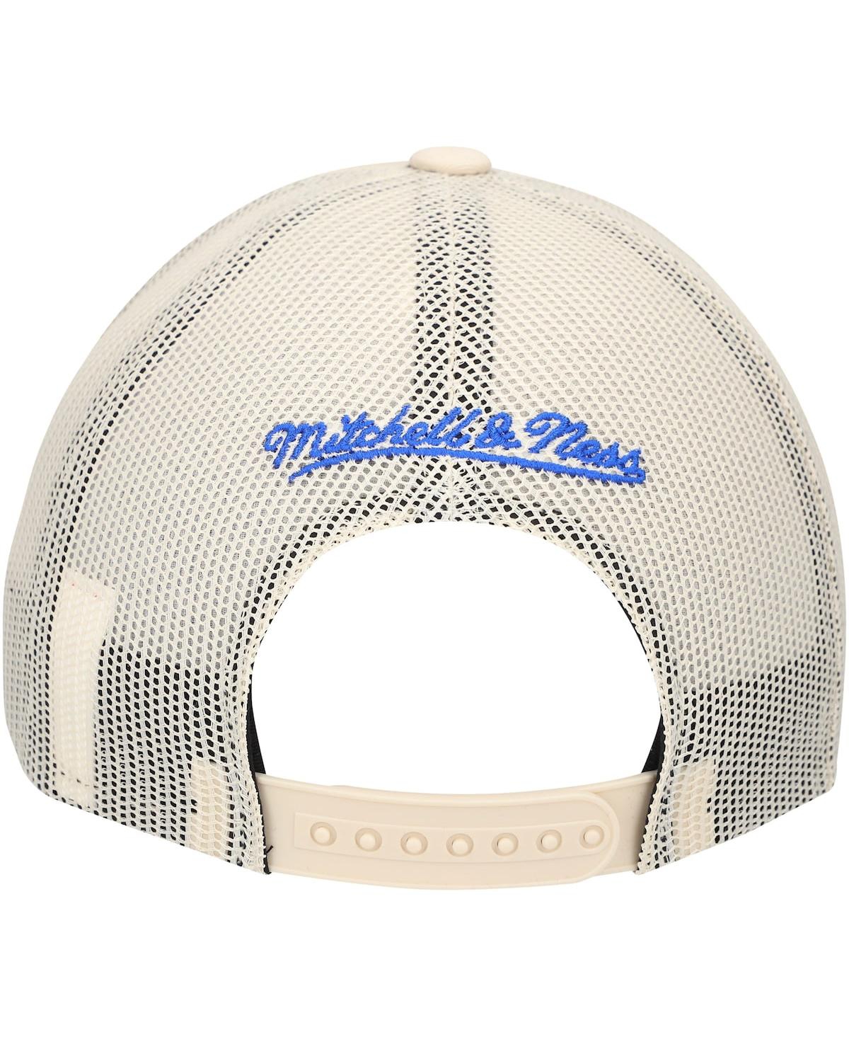 Mitchell & Ness Men's Cream Dallas Mavericks Trucker Adjustable Hat In Cream