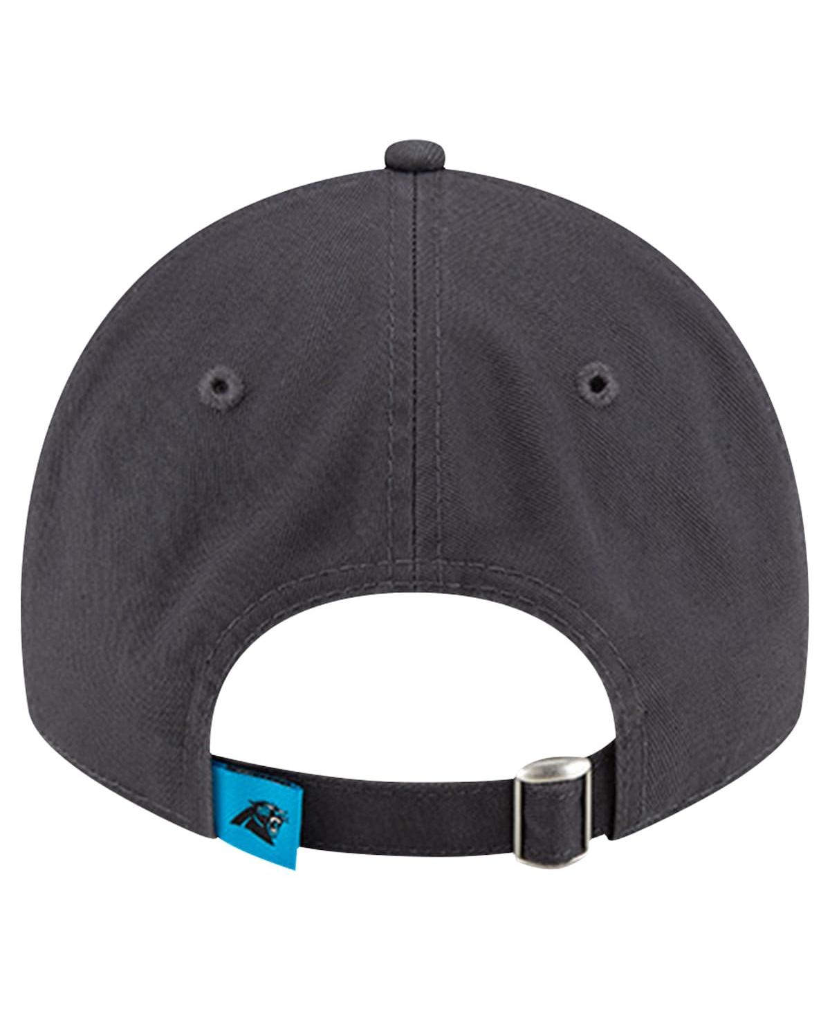 NEW ERA MEN'S GRAPHITE CAROLINA PANTHERS CORE CLASSIC 9TWENTY ADJUSTABLE HAT 