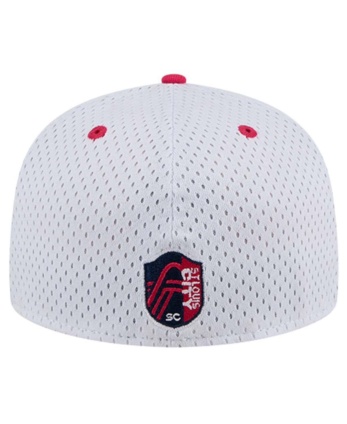 NEW ERA MEN'S GRAY ST. LOUIS CITY SC THROWBACK MESH 59FIFTY FITTED HAT 