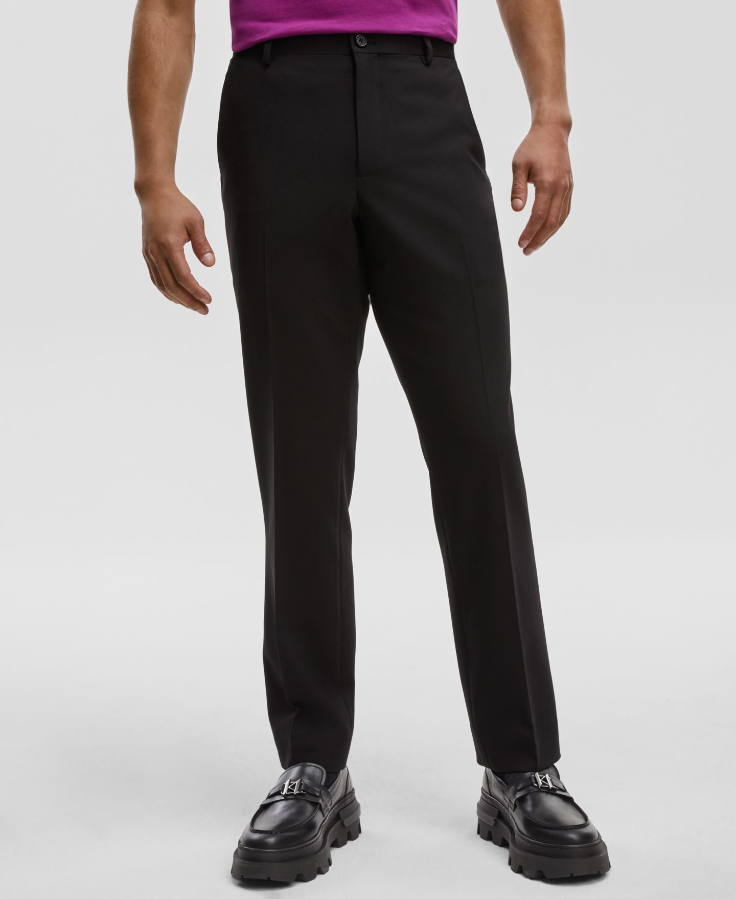Мужские брюки Mode of One Slim-Fit Suit, цвет: Глубокий чёрный — фото 1