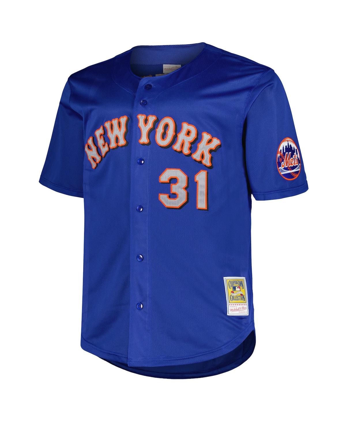 Mitchell & Ness Men's Mike PiazzaNew York Mets Big Tall Cooperstown Collection Mesh Batting Practice Jersey - Royal