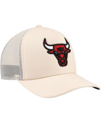 Men's Cream Chicago Bulls Trucker Adjustable Hat