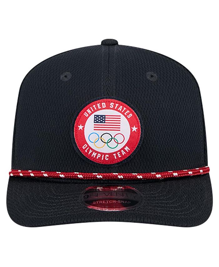 New Era Men's Navy Team USA Rope 9SEVENTY Stretch Snap Adjustable Hat ...