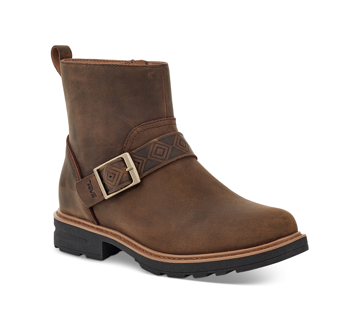 TEVA WOMEN'S ROWENA BLOCK HEEL BUCKLE BOOTIES 