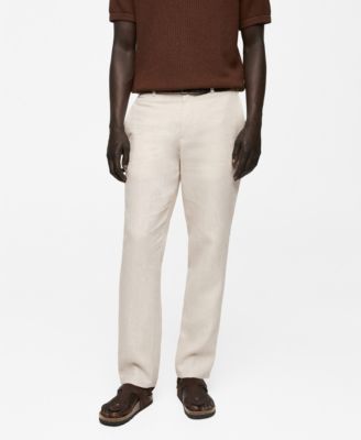 Men's Slim-Fit Linen Pants