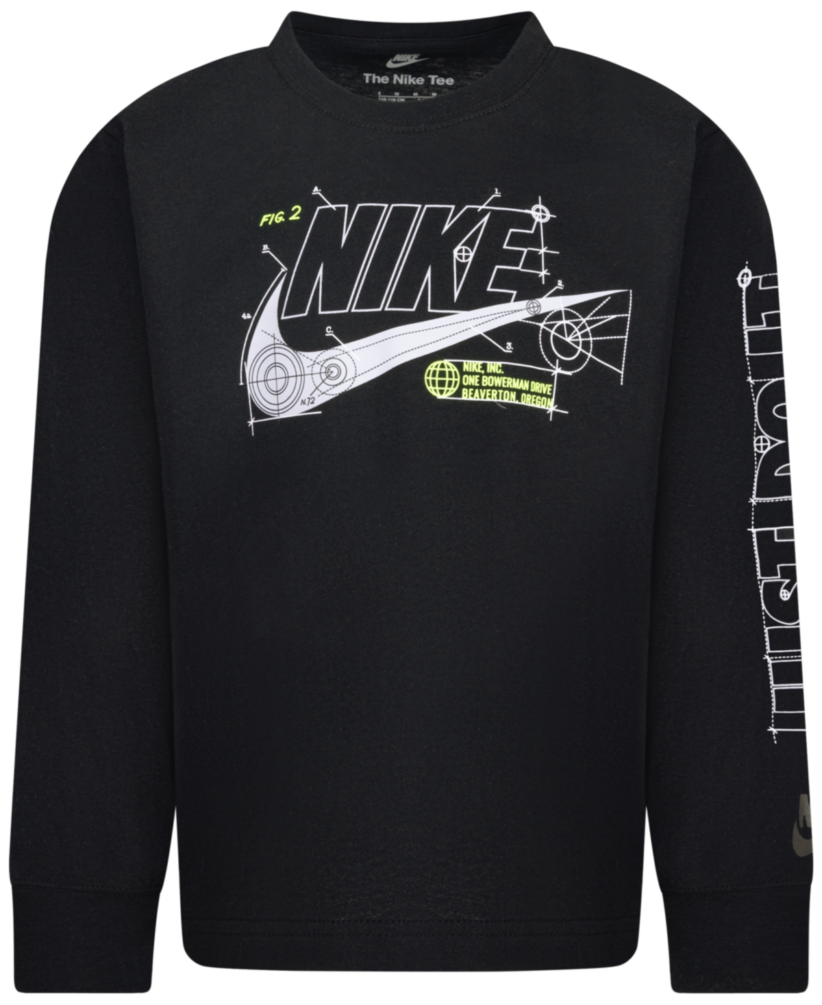 Nike Little Boys Future Utility Graphic Long-Sleeve T-Shirt - 023Black