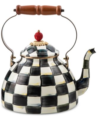 Mackenzie-Childs Courtly Check 3-Qt. Tea Kettle - Macy's