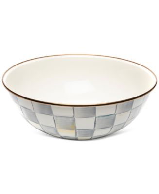 Mackenzie-Childs Sterling Check Extra-Large Everyday Bowl, 192-oz. - Macy's