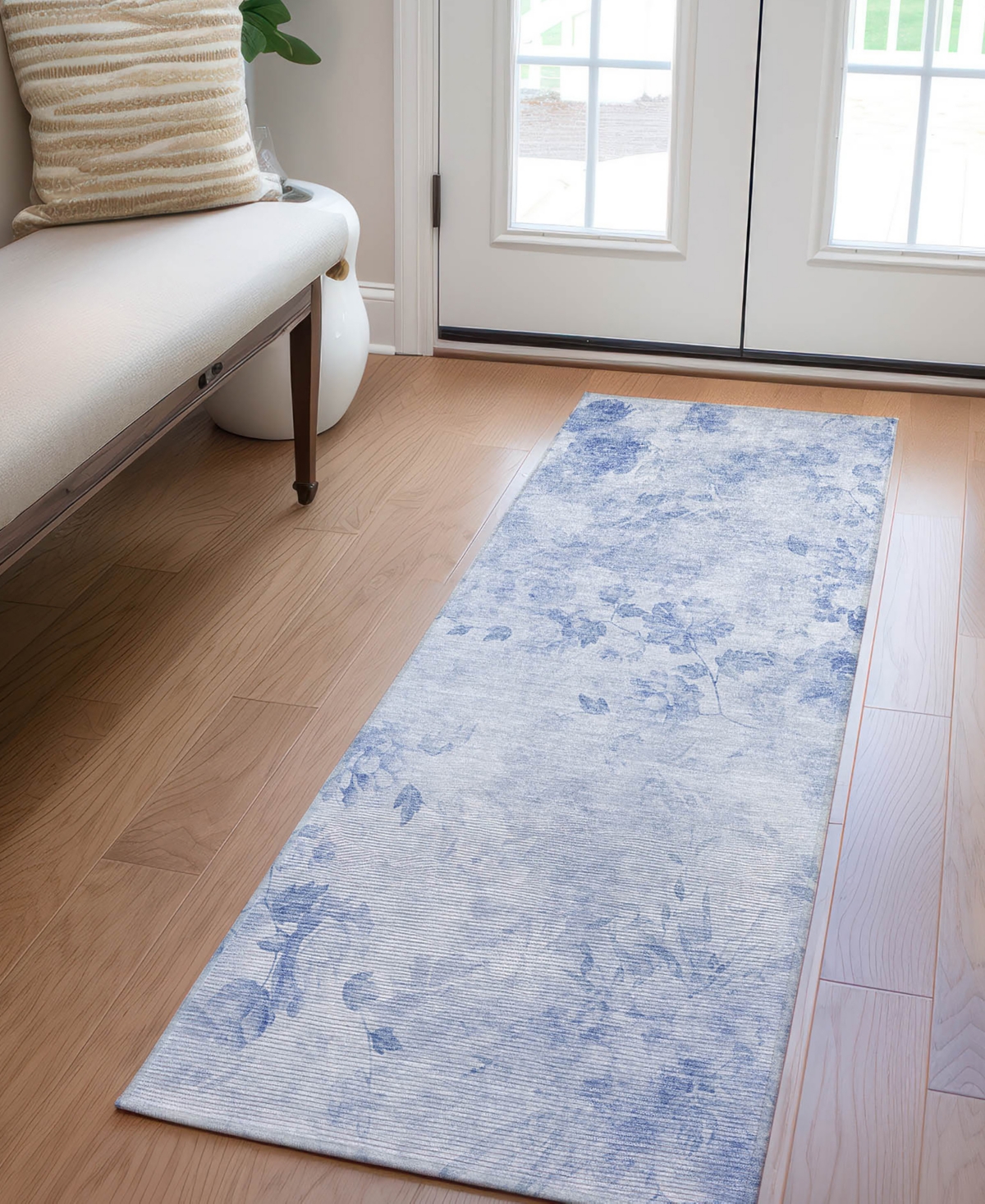 Addison Chantille Acn724 2'3"x7'6" Runner Area Rug In Mist