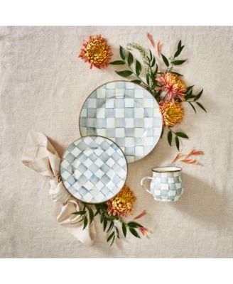 Sterling Check Dinner Plate