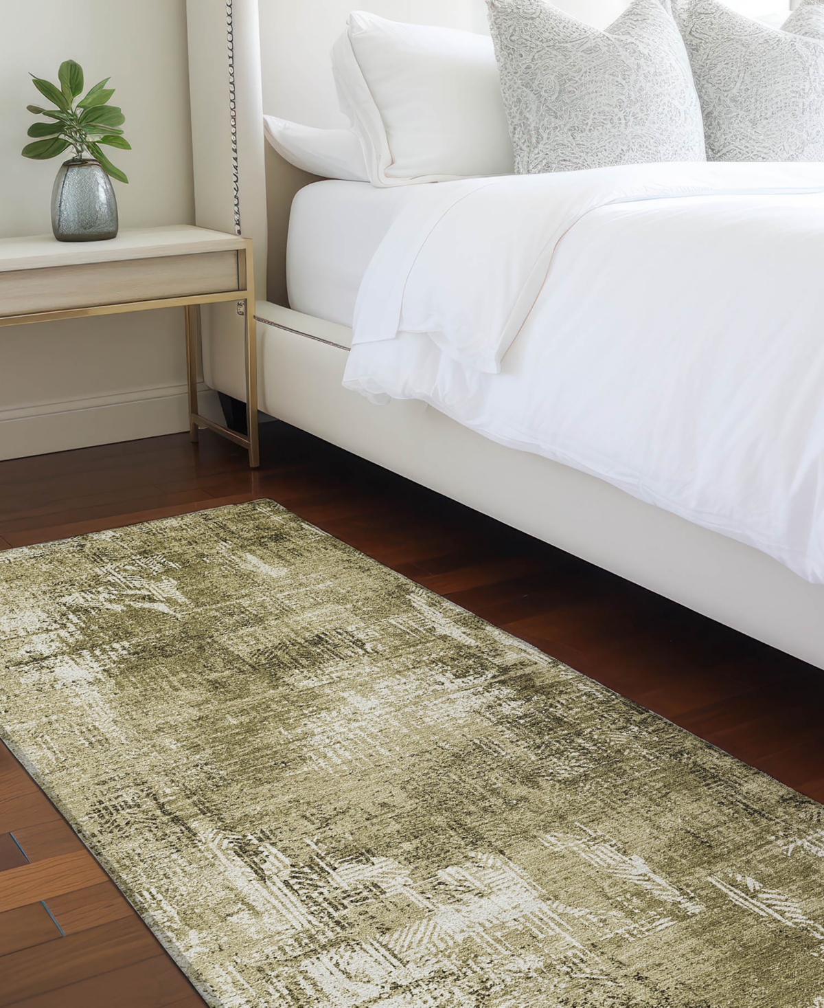 Shop Addison Chantille Machine Washable Acn725 2'3"x7'6" Runner Area Rug In Brown