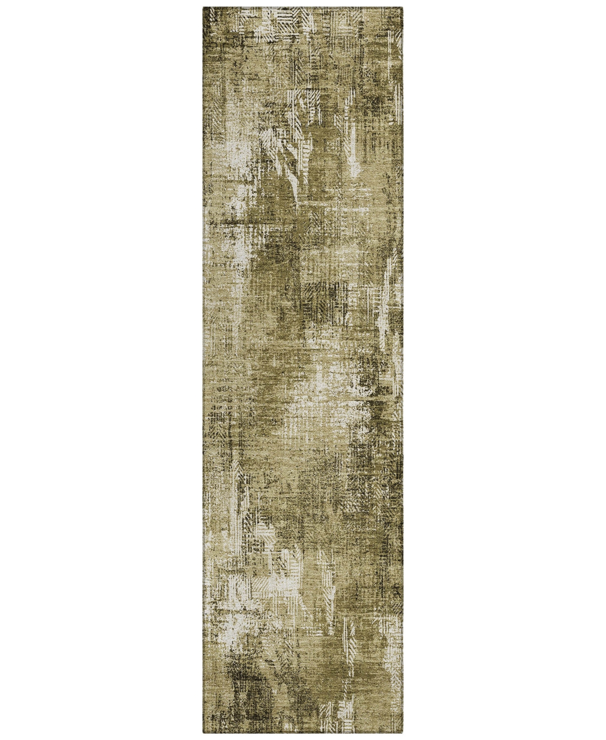 Shop Addison Chantille Machine Washable Acn725 2'3"x7'6" Runner Area Rug In Brown