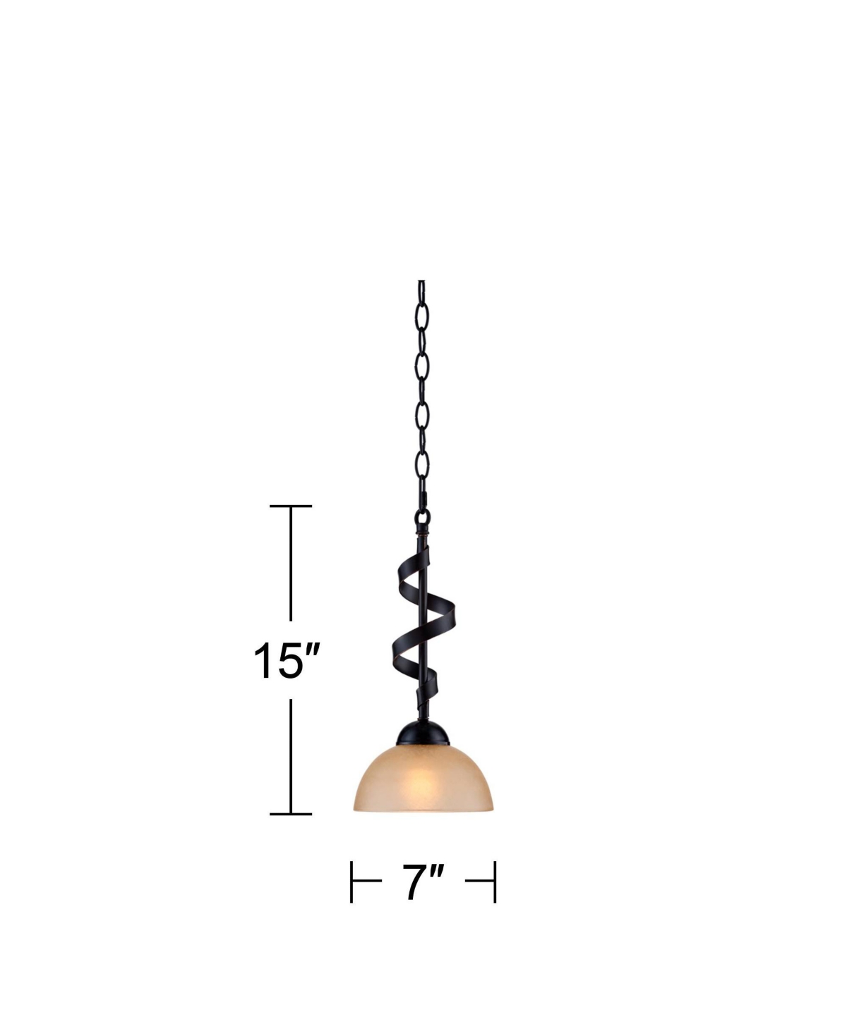 Franklin Iron Works Bronzeador Oil Rubbed Bronze Mini Pendant Light Wide Farmhouse Industrial Rustic Amber Glass Bowl Shade for Dining Room Living