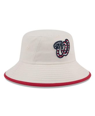 Men's Khaki Washington Nationals 2024 Fourth of July Bucket Hat