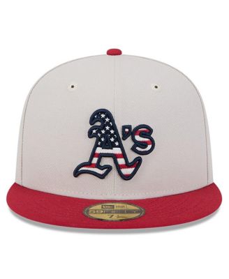 Men's Red Oakland Athletics 2024 Fourth of July 59FIFTY Fitted Hat
